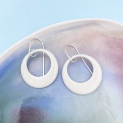 Moon rering, hvid, stor