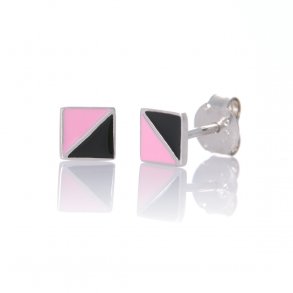 Lulu restikker, lyserd/sort