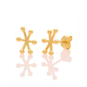 Cosmos ear studs, medium