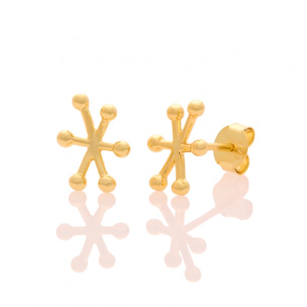 Cosmos ear studs, medium