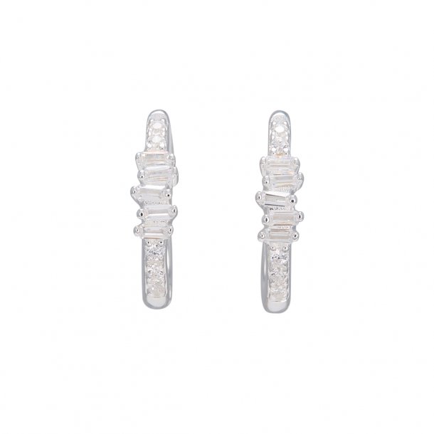 Clear Crystal hoops