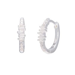 Clear Crystal hoops