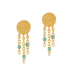 Gaia earrings, mint 