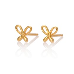 Butterfly ear studs