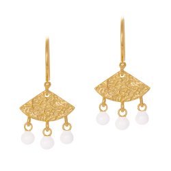 Lula Drops earrings, white