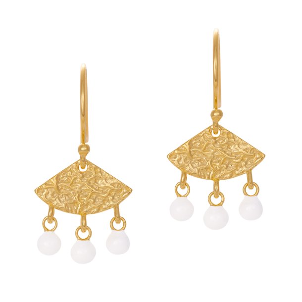Lula Drops earrings, white