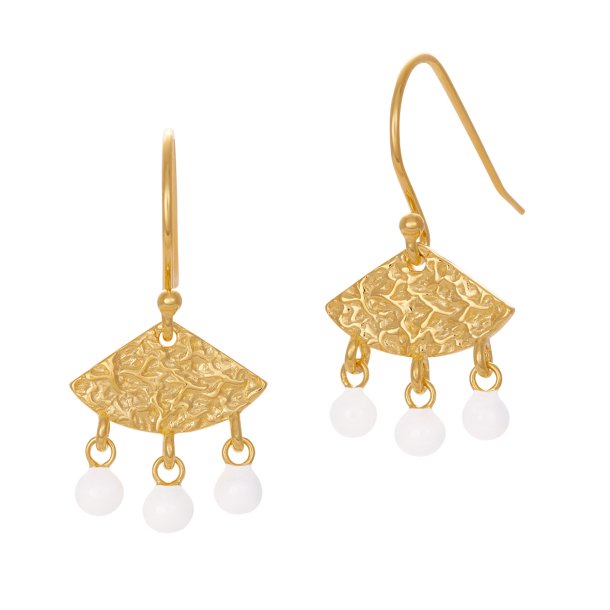 Lula Drops earrings, white