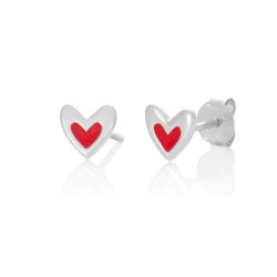 My heart ear studs