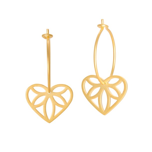 Flower Heart earrings