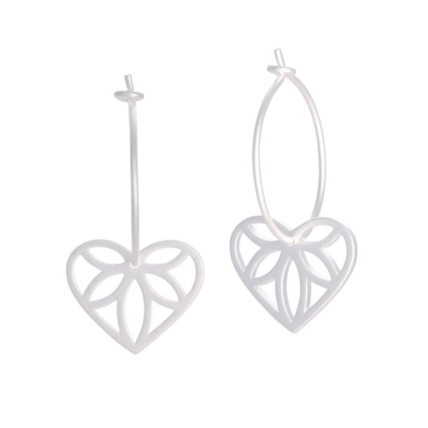 Flower Heart earrings