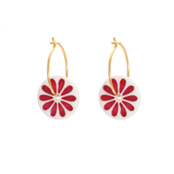 Flower �rering, r�d