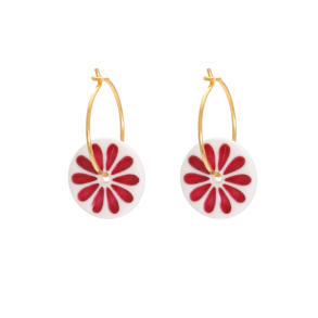 Flower �rering, r�d