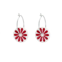 Flower �rering, r�d