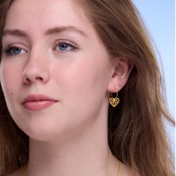 Flower Heart earrings