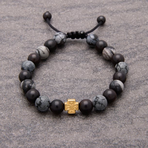 Thor bracelet w. semi-precious stones