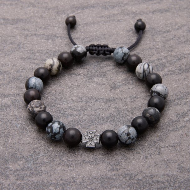 Thor bracelet w. semi-precious stones