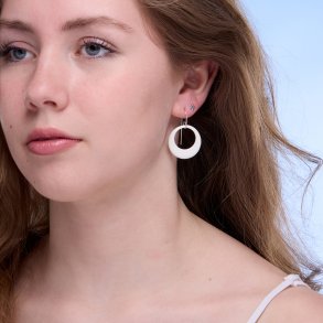 Moon rering, hvid, stor