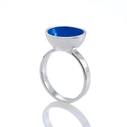 Candy Cup ring, deep blue 