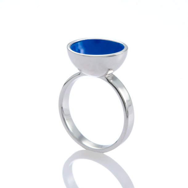 Candy Cup ring, deep blue 