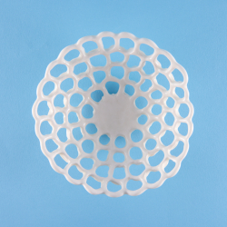 Lacetray in white porcelain
