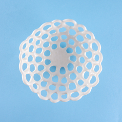Lacetray in white porcelain