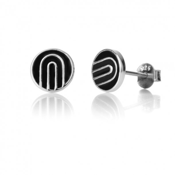 Gateway ear studs, black