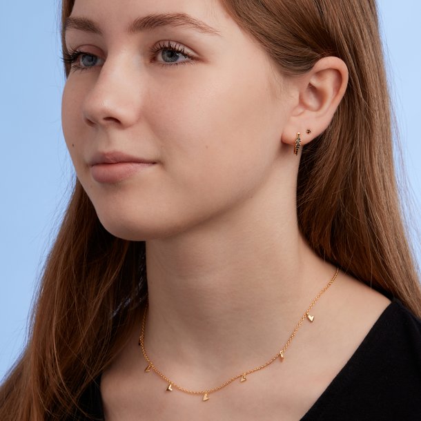 Heart charm necklace