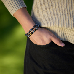 Thor bracelet w. semi-precious stones